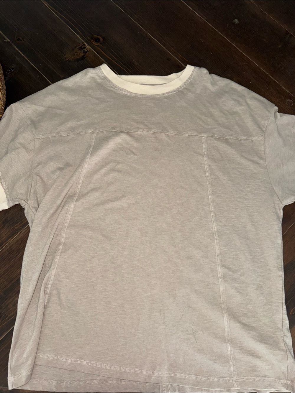 Aerie Oversized Tan Cream Shirt Size M